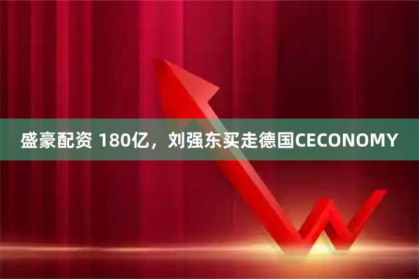 盛豪配资 180亿，刘强东买走德国CECONOMY